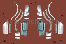 РЕМ.КОМПЛЕКТ 3302 НАБОР 20ч. оцинковка
