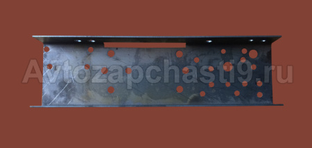 Швеллер усилитель рамы,переднего конца задней рессоры 4мм.левый Пром-штамп